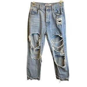 5 for $25🔥Juniors‎ Size 3/26 Blue Savvy Light Washed Distressed Jeans